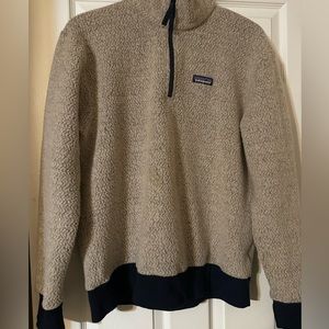 Patagonia woolyester fleece pullover oatmeal heather